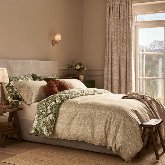 William Morris At Home Strawberry Thief Nettle