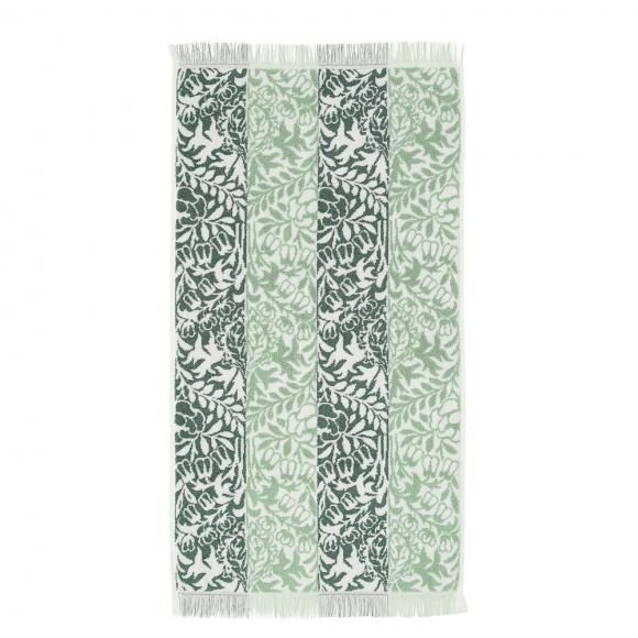 William Morris At Home Rose Stripe Towel Sage