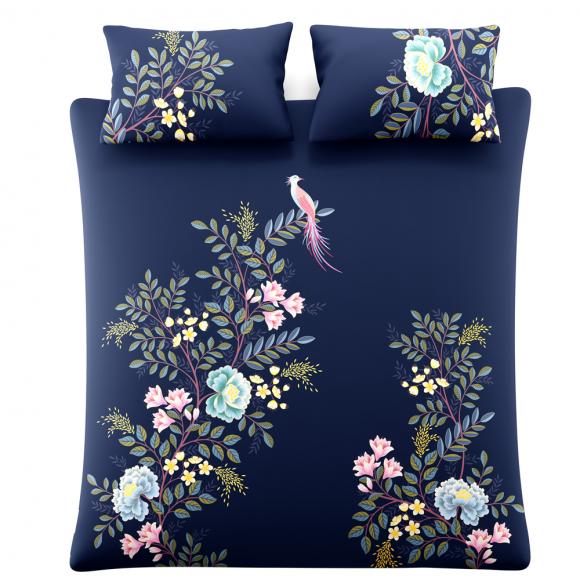 Sara Miller Oriental Blossom Navy / Light-Mink