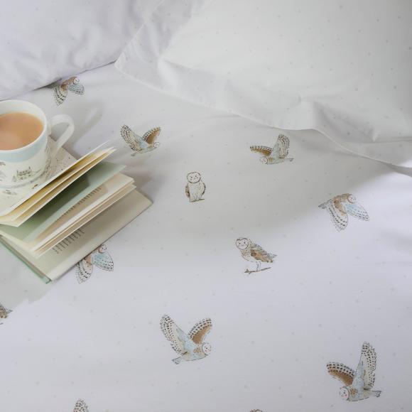 Sophie Allport Snowy Owls Duvet Cover Set