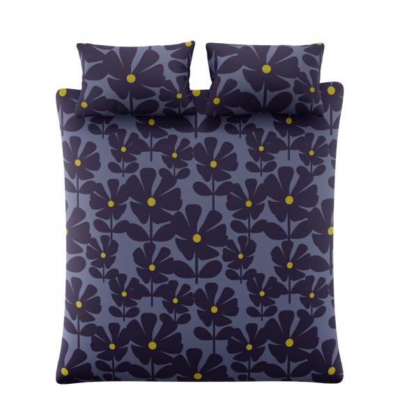 Orla Kiely Wildflower Indigo Duvet Cover Set