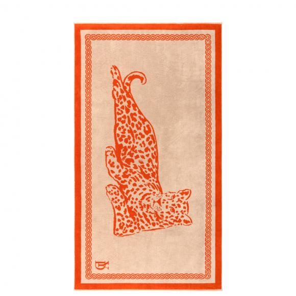 Yves Delorme Léopard Beach Towel Desert