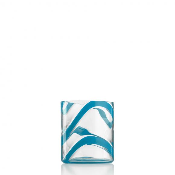 NasonMoretti Murano Cyrcus Tumbler Glass Esse Light Blue