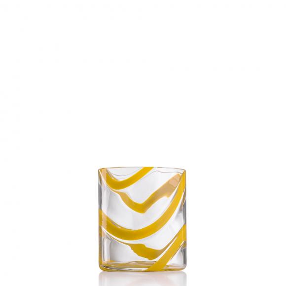 NasonMoretti Murano Cyrcus Tumbler Glass Esse Sunflower Yellow
