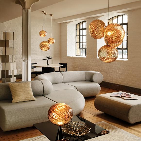 Tom Dixon Whirl LED Medium Pendant Gold 