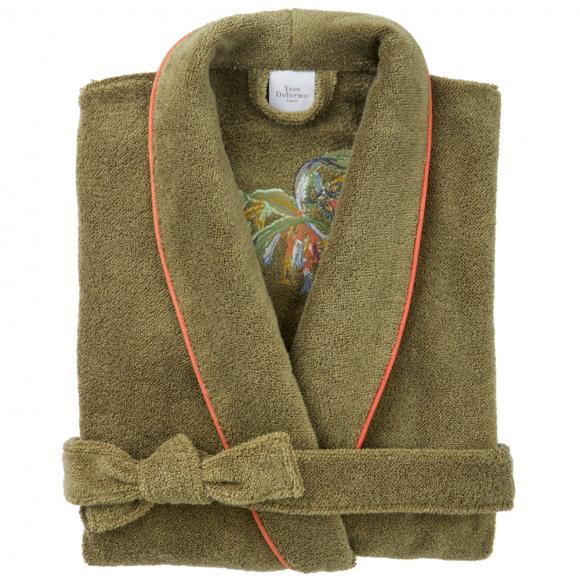 Yves Delorme Eze Ladies Shawl Collar Bathrobe