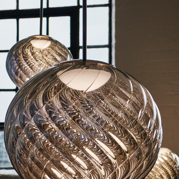 Tom Dixon Whirl LED Medium Pendant Silver 