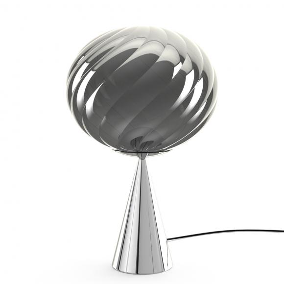 Tom Dixon Whirl Cone Fat LED Table Light Silver/Silver