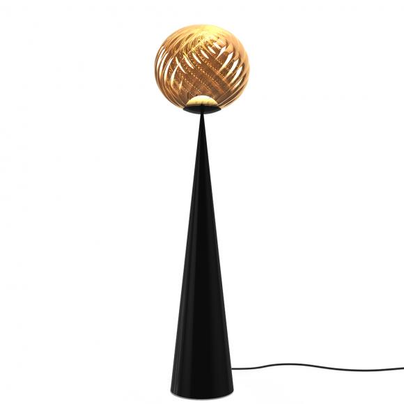 Tom Dixon Whirl Cone Fat LED Floor Light Gold/Black