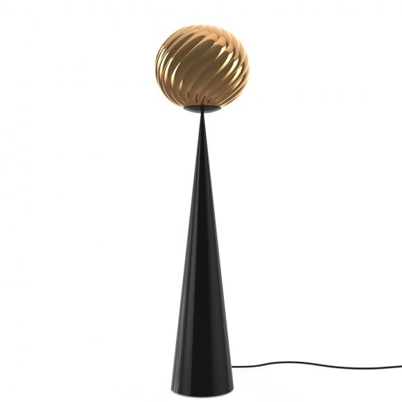 Tom Dixon Whirl Cone Fat LED Floor Light Gold/Black