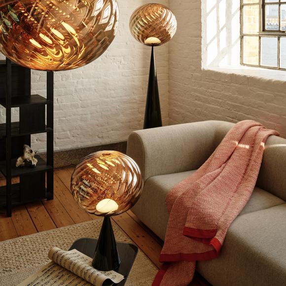 Tom Dixon Whirl Cone Fat LED Floor Light Gold/Black