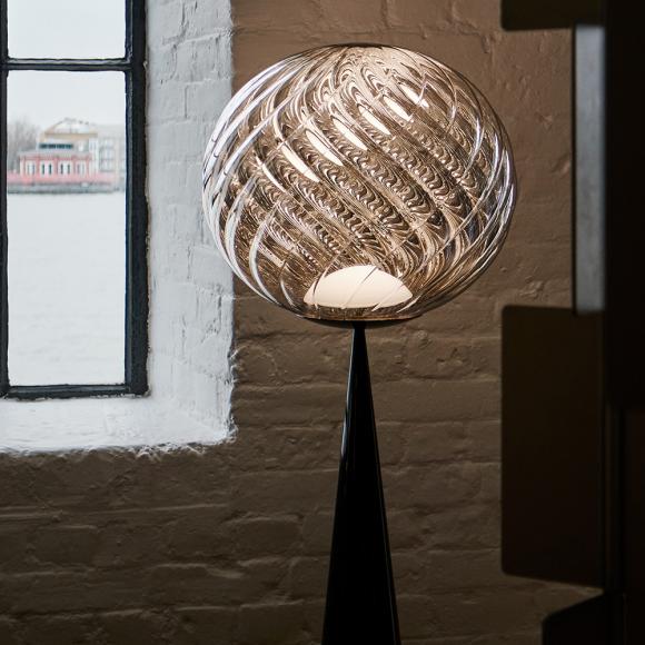 Tom Dixon Whirl Cone Fat LED Floor Light Silver/Black