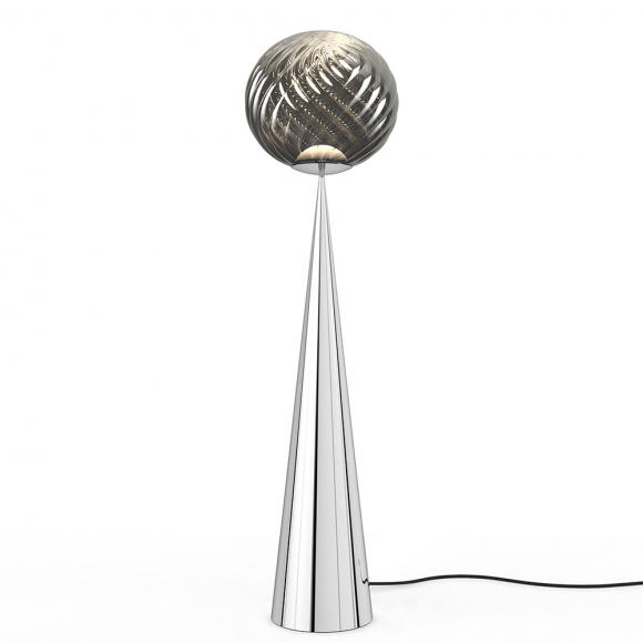 Tom Dixon Whirl Cone Fat LED Floor Light Silver/Silver