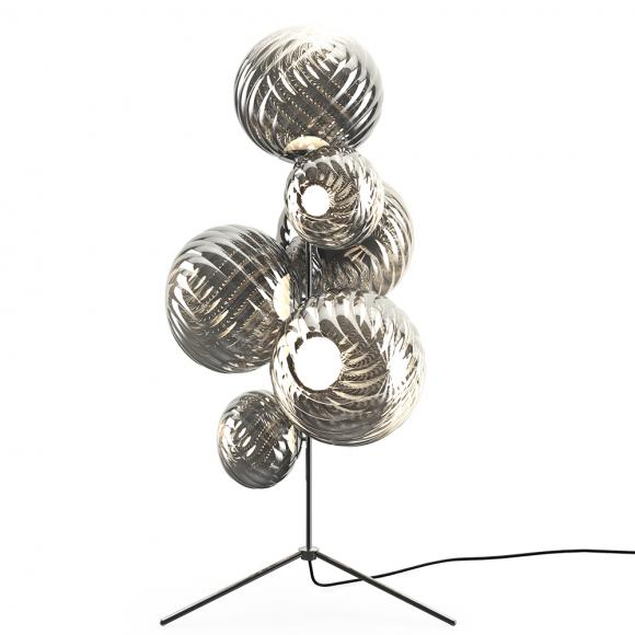 Tom Dixon Whirl LED Floor Chandelier Silver
