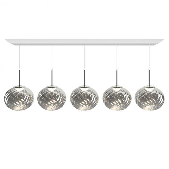 Tom Dixon Whirl LED Linear Pendant System Silver 