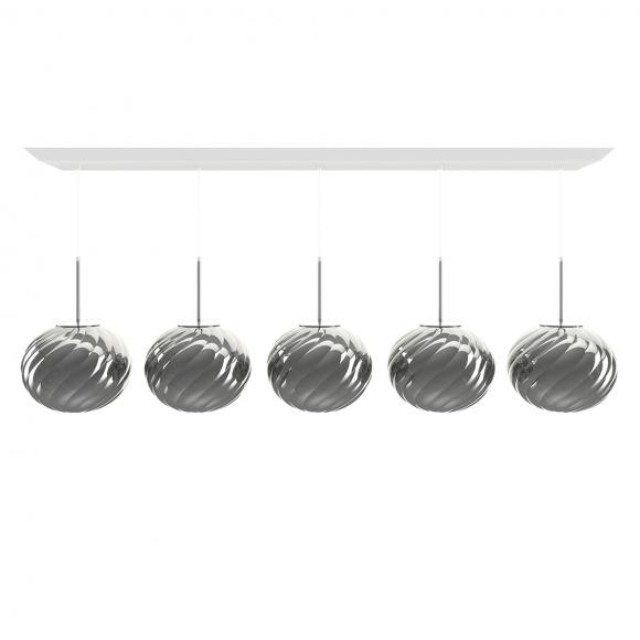 Tom Dixon Whirl LED Linear Pendant System Silver 