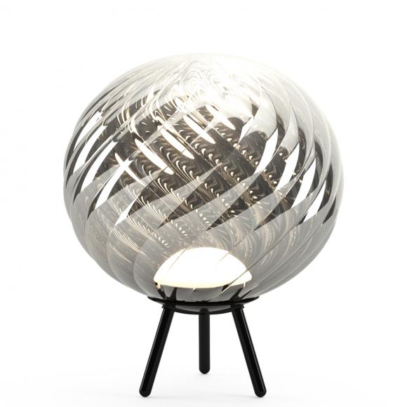 Tom Dixon Whirl LED Large Portable Lamp Silver/Black 