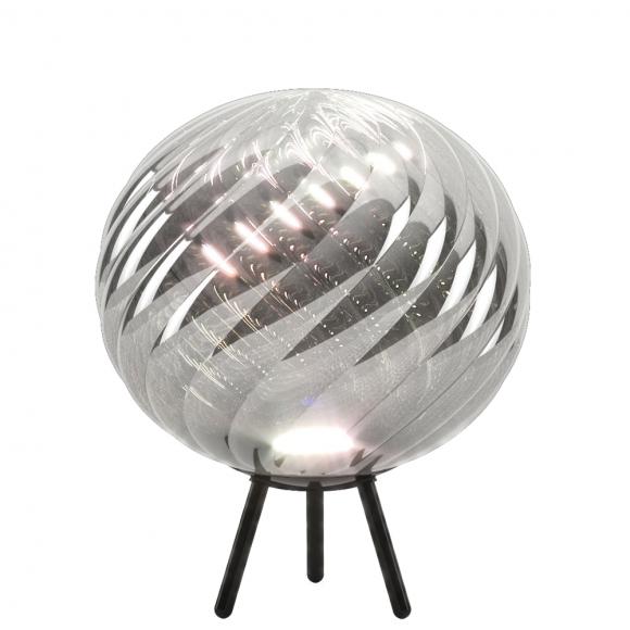 Tom Dixon Whirl LED Large Portable Lamp Silver/Dichroic 