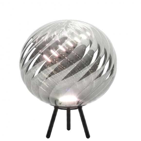 Tom Dixon Whirl LED Large Portable Lamp Silver/Dichroic 