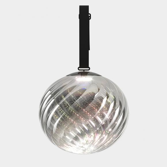 Tom Dixon Whirl LED Large Portable Lamp Silver/Dichroic 