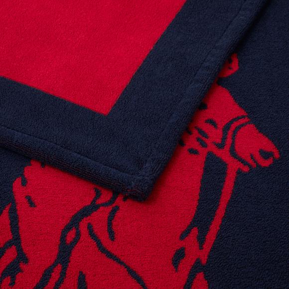 Ralph Lauren Home Polo Jacquard Beach Towel Navy / Red