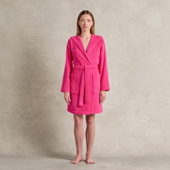 Ralph Lauren Home Zoe Hooded Bath Robe Pink Sky
