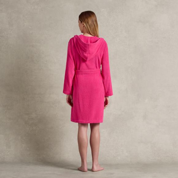 Ralph Lauren Home Zoe Hooded Bath Robe Pink Sky