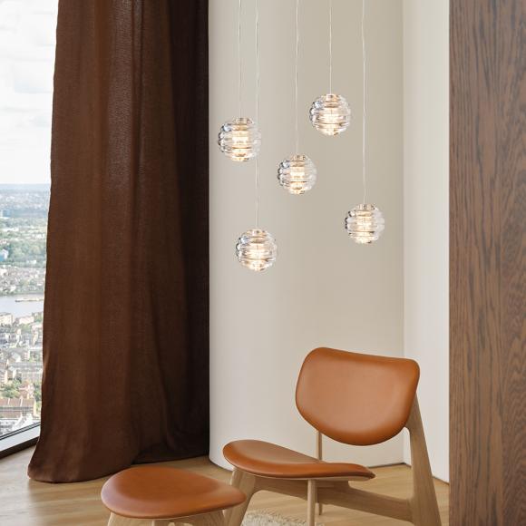 Tom Dixon Press LED Mini Sphere Pendant Clear