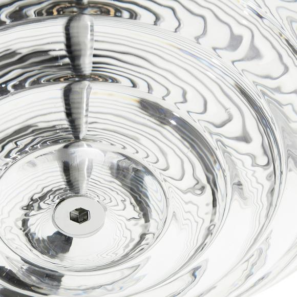 Tom Dixon Press LED Medium Sphere Pendant Clear