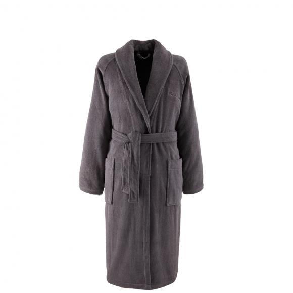 Ralph Lauren Home Dulaney Shawl Collar Bathrobe Graphite