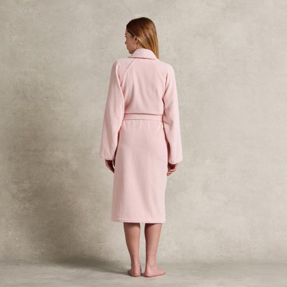 Ralph Lauren Home Dulaney Shawl Collar Bathrobe Pastel Pink