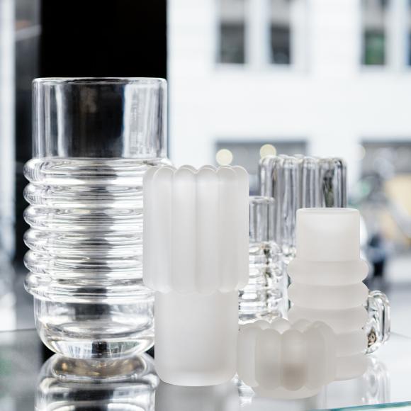 Tom Dixon Press Vase Stem Clear