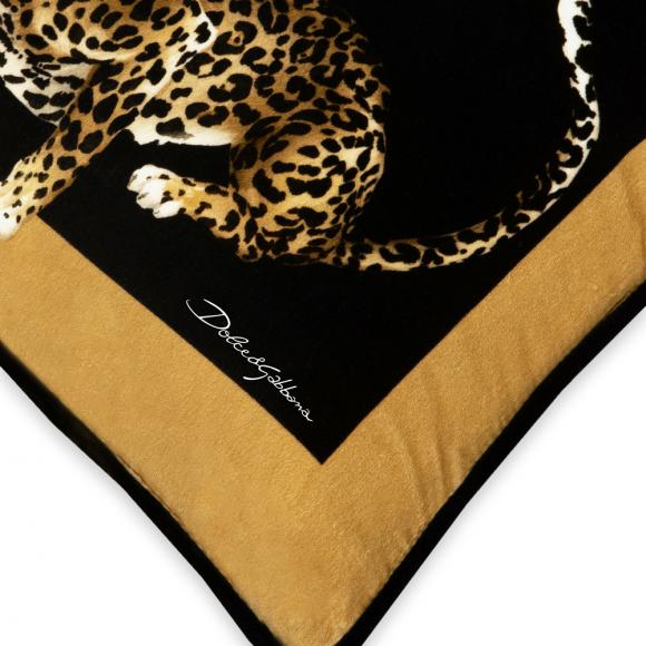 Dolce & Gabbana Casa Leopardo Cushion Velvet Small 013