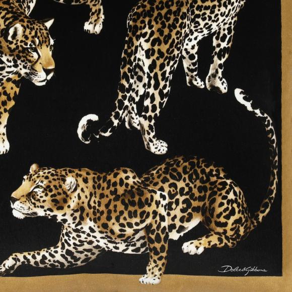 Dolce & Gabbana Casa Leopardo Cushion Velvet Small 013