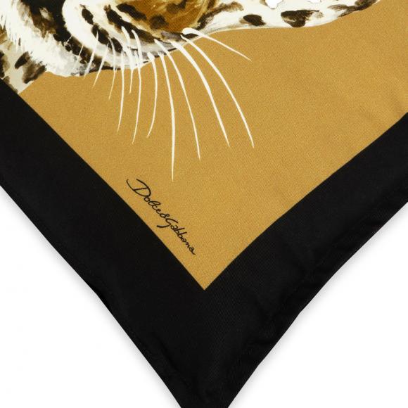 Dolce & Gabbana Casa Leopardo Cushion Canvas Small 011