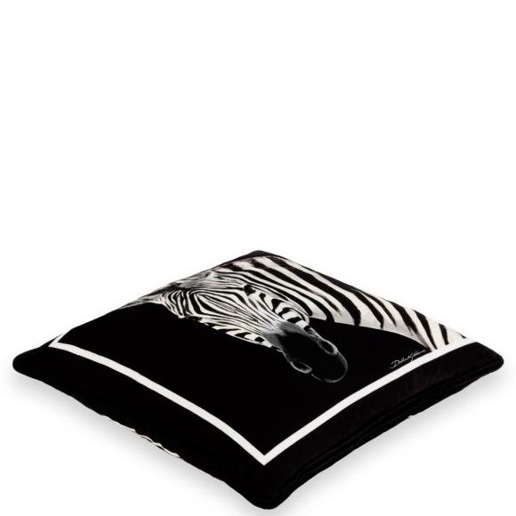 Dolce & Gabbana Casa Zebra Cushion Velvet Small 005