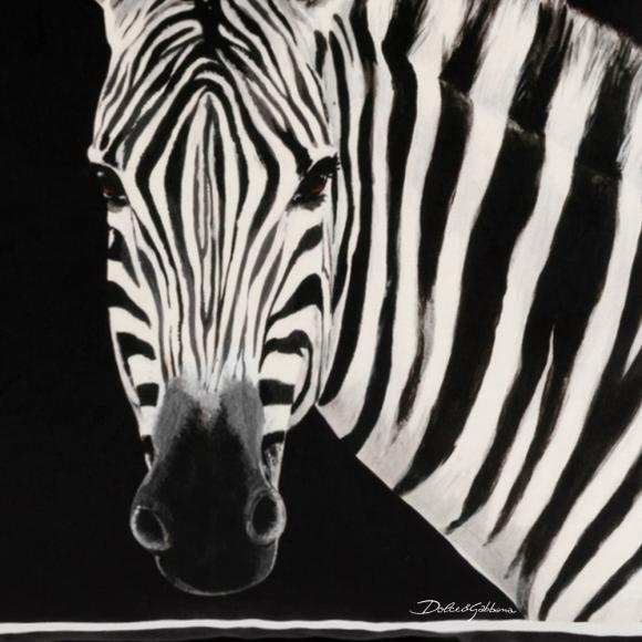 Dolce & Gabbana Casa Zebra Cushion Velvet Small 005