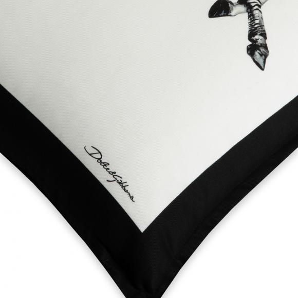 Dolce & Gabbana Casa Zebra Cushion Canvas Small 004