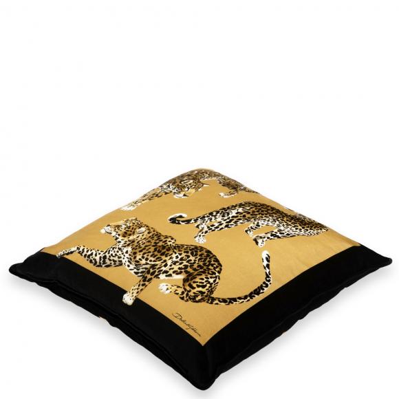 Dolce & Gabbana Casa Leopardo Cushion Velvet Medium 014