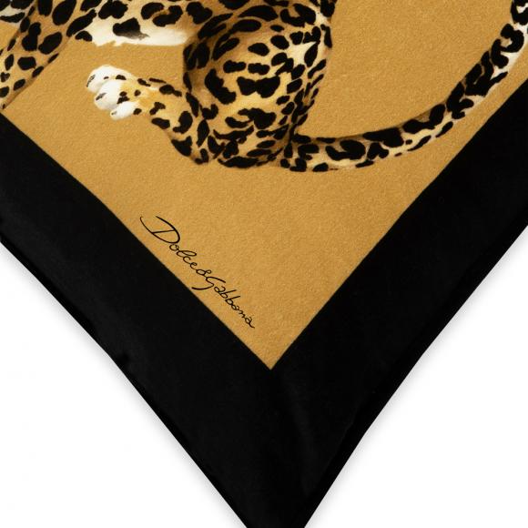 Dolce & Gabbana Casa Leopardo Cushion Velvet Medium 014