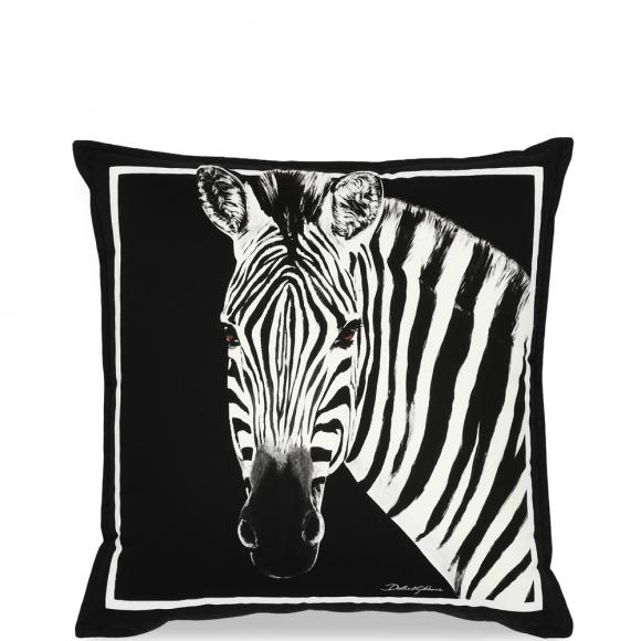 Dolce & Gabbana Casa Zebra Cushion Canvas Medium 005