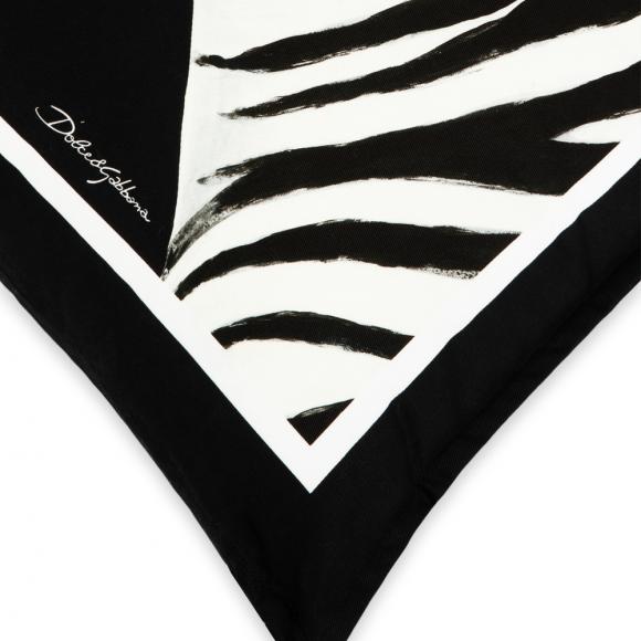 Dolce & Gabbana Casa Zebra Cushion Canvas Medium 005