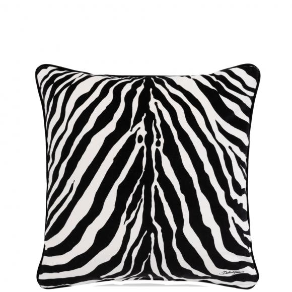 Dolce & Gabbana Casa Zebra Cushion Velvet Medium 003