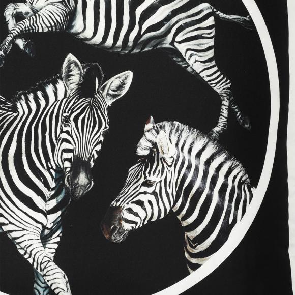 Dolce & Gabbana Casa Zebra Cushion Silk Twill Large 007