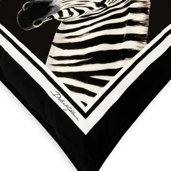 Dolce & Gabbana Casa Zebra Cushion Velvet Large 007
