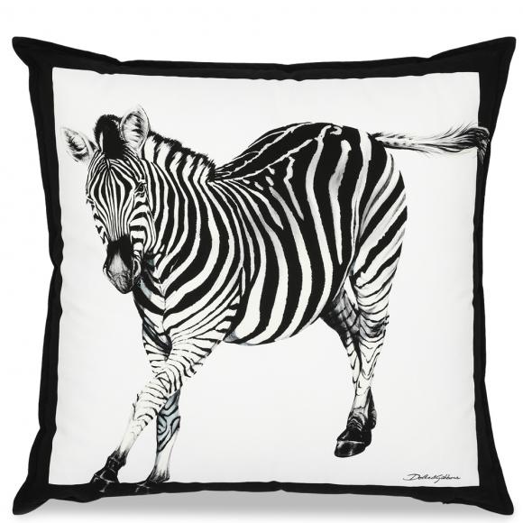Dolce & Gabbana Casa Zebra Cushion Canvas Large 007