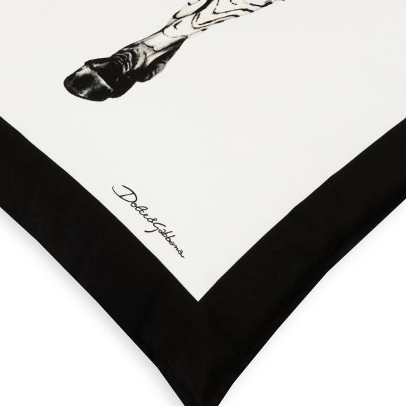 Dolce & Gabbana Casa Zebra Cushion Canvas Large 007
