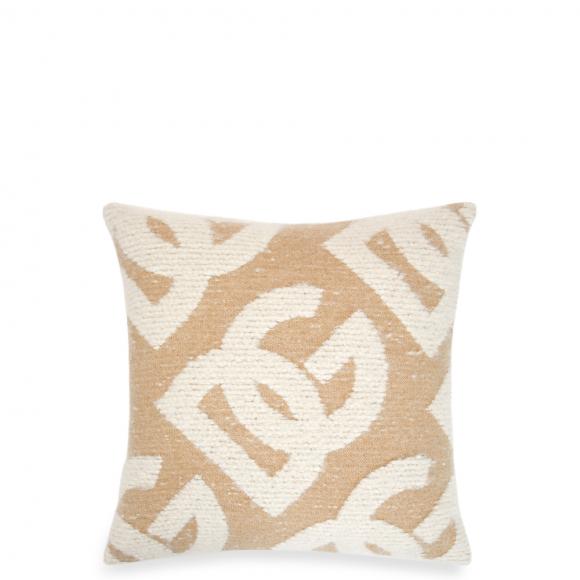 Dolce & Gabbana Casa DG Logo Jacquard Bouclé Cushion 054