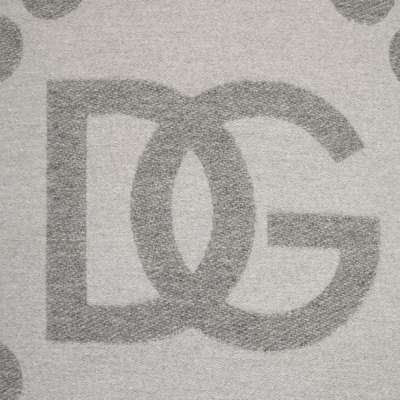 Dolce & Gabbana Casa DG Logo Jacquard Wool Cushion 060