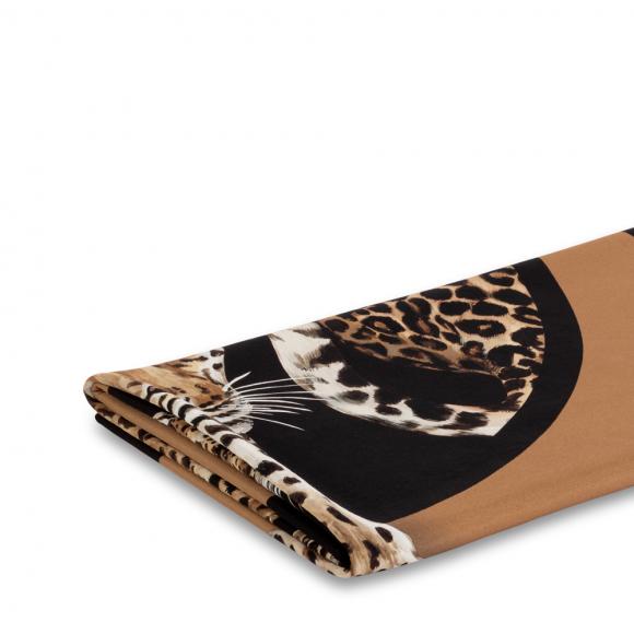 Dolce & Gabbana Casa Leopardo Silk Throw Doubled With Wool 012